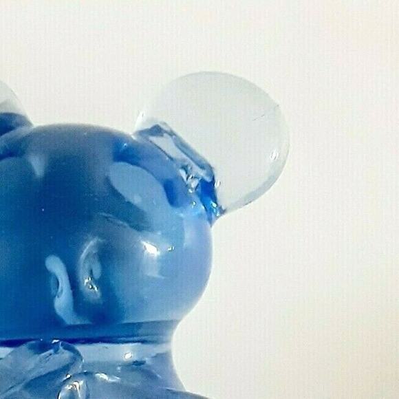 🐨🐼💙Koala Panda Bear Art Glass Figurine Paperweight Blue Vintage Home Decor - Picture 11 of 16